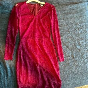 SIMPLY STYLED size M lace red dress